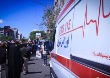 استقرار ۷۴ دستگاه آمبولانس و موتورلانس در مهمانی ۱۰ کیلومتری غدیر