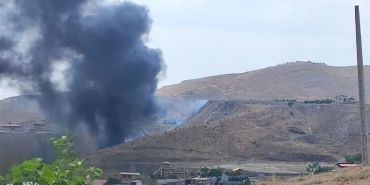 تخلیه زباله و پسماندسوزی در منطقه “تجرک” رودهن